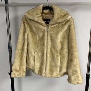 Vintage Vegan Faux Fur Coat Size S